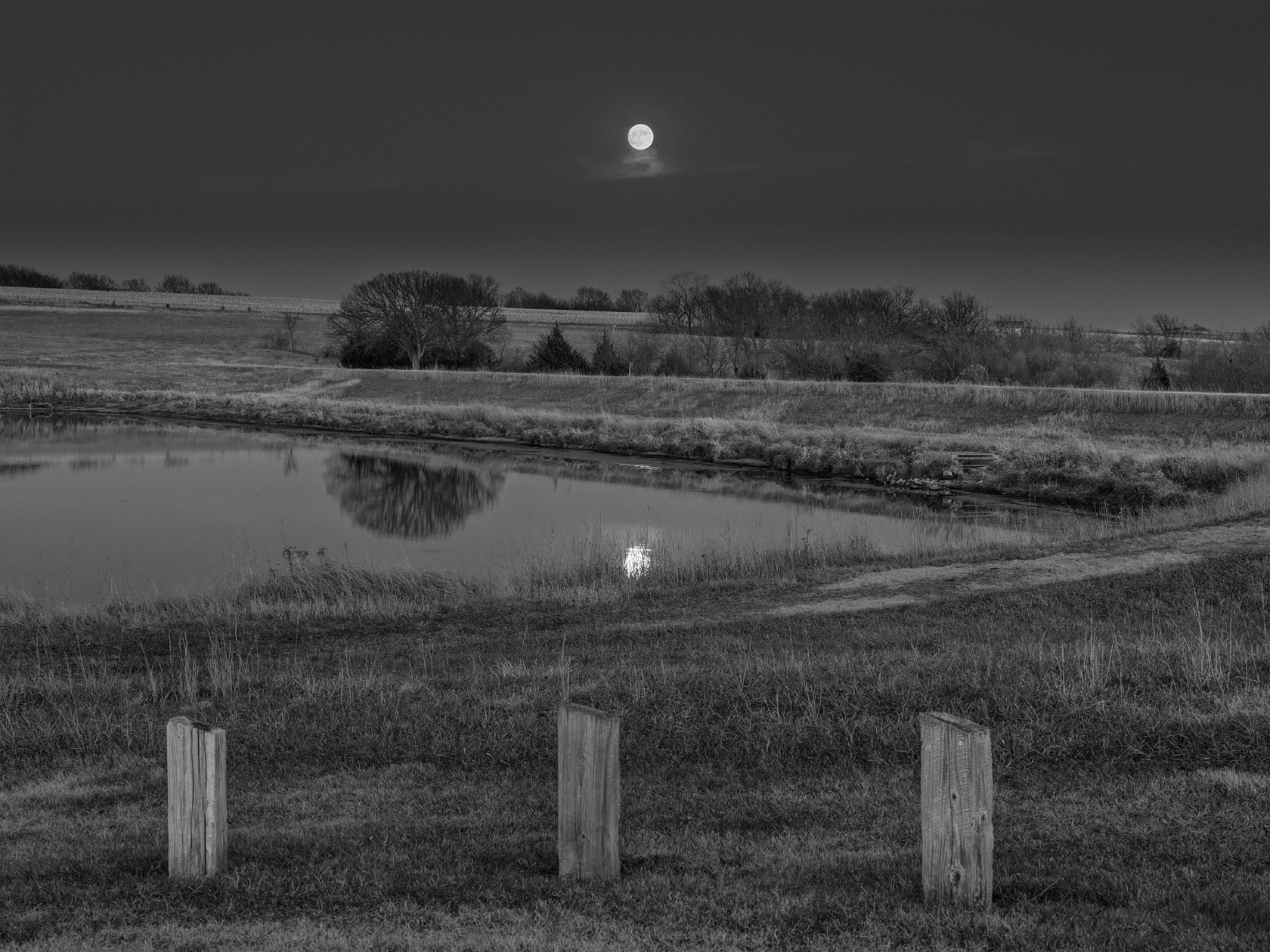 Autumn Moon Reflections