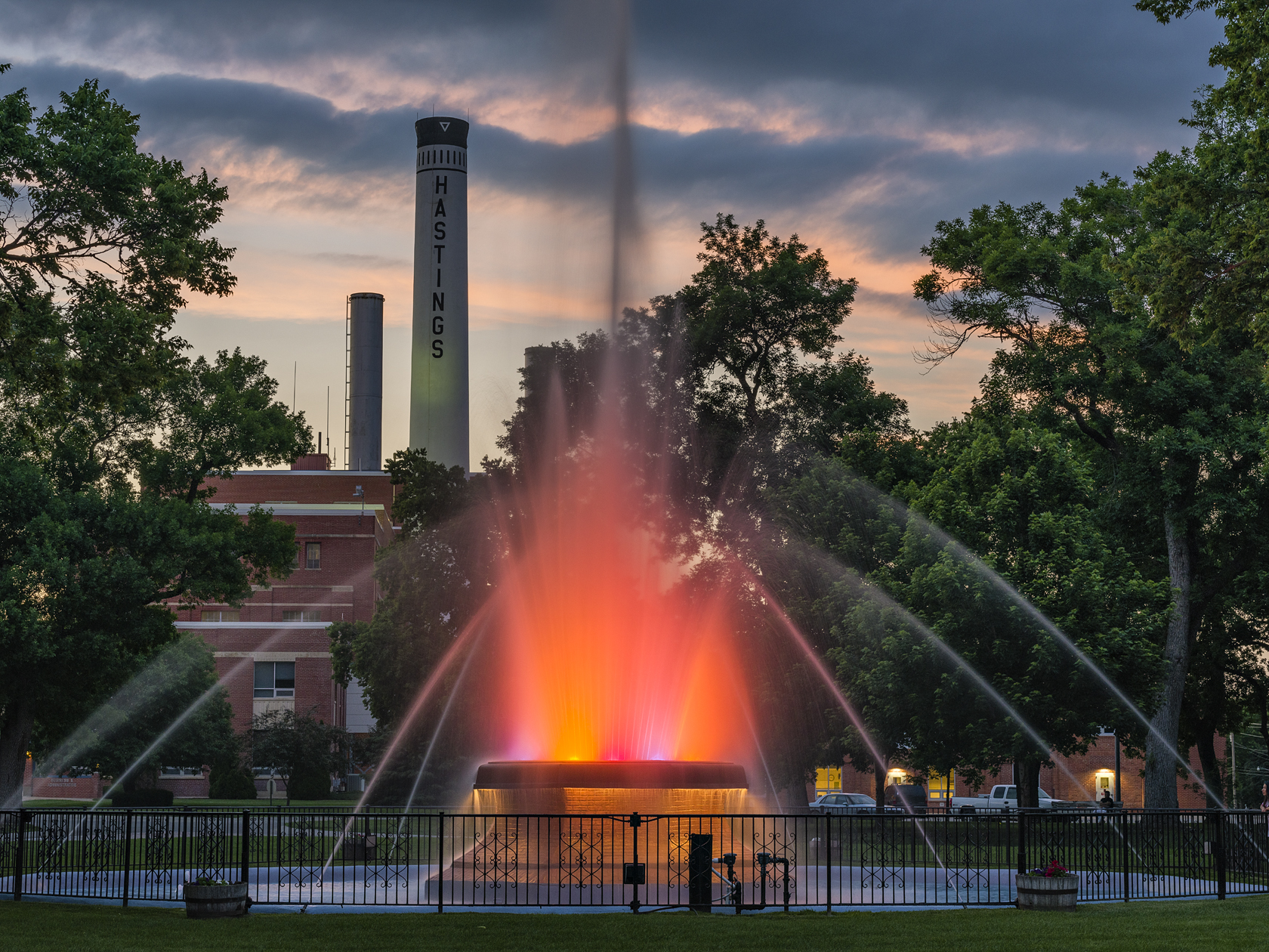 Evening at the Fountain