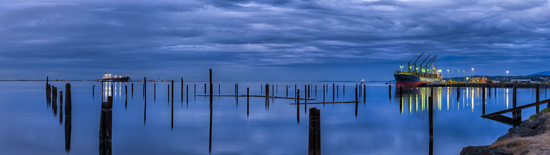 Evening Pilings