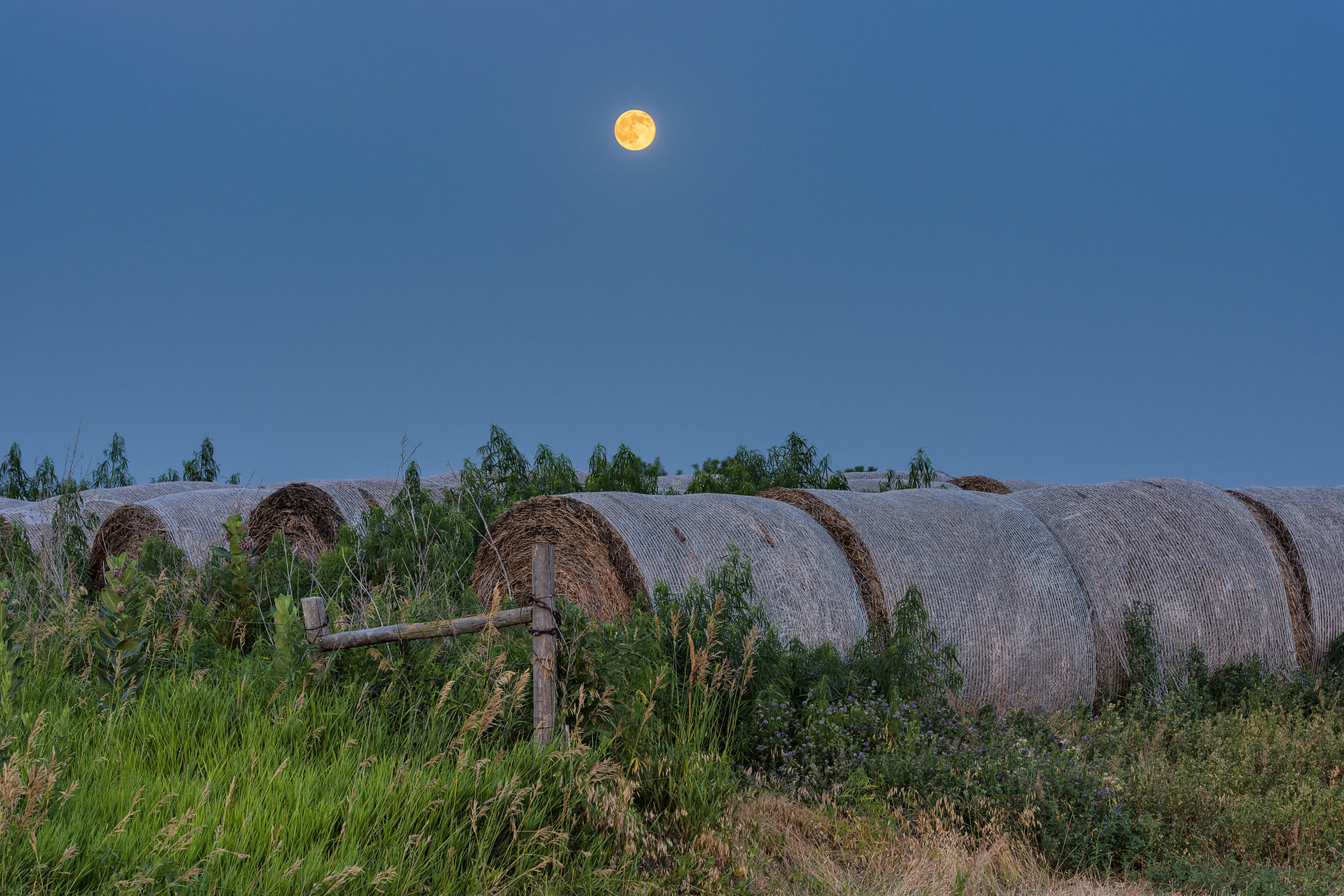 Hay Bale Moon II
