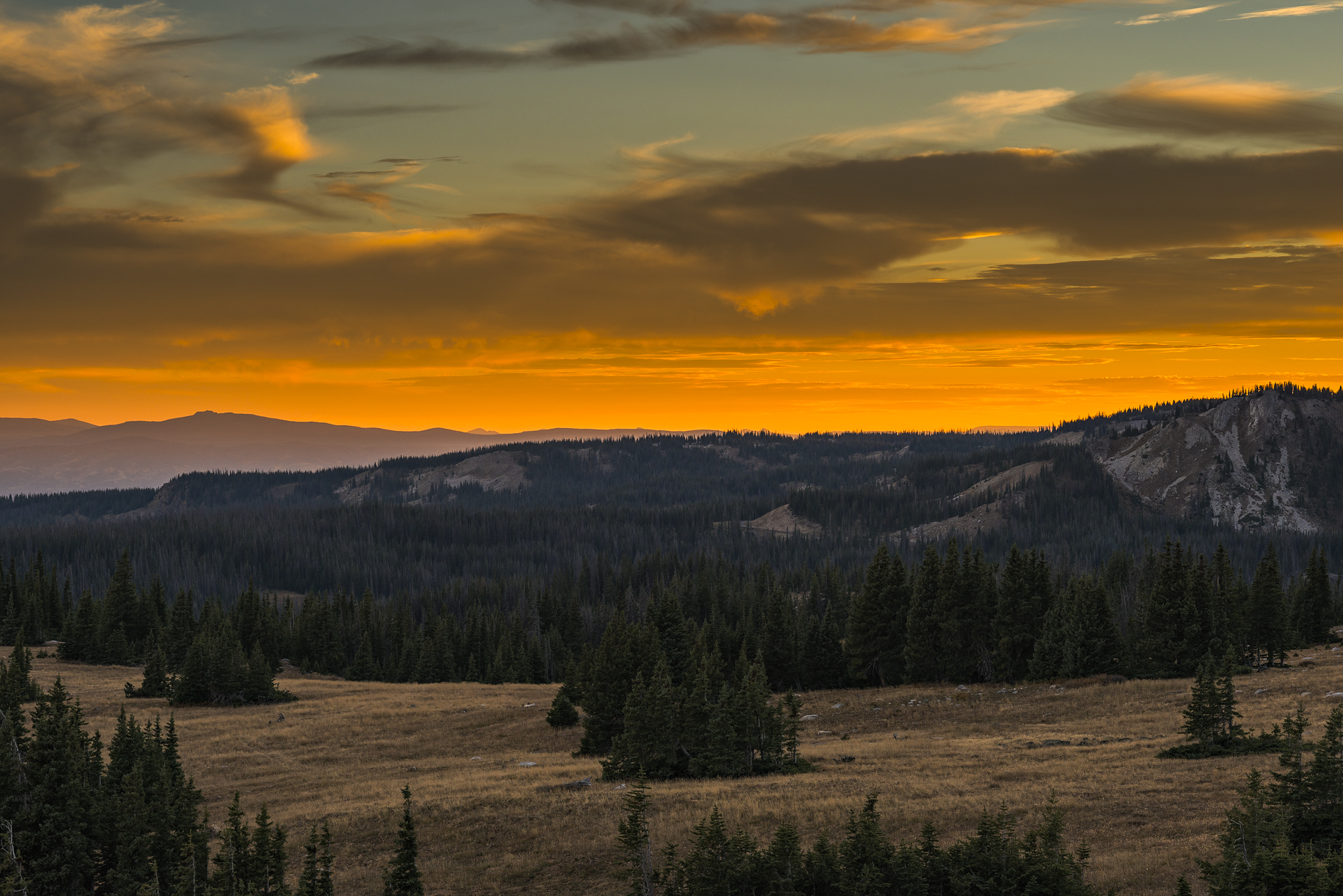 Sundown at Libby Flats
