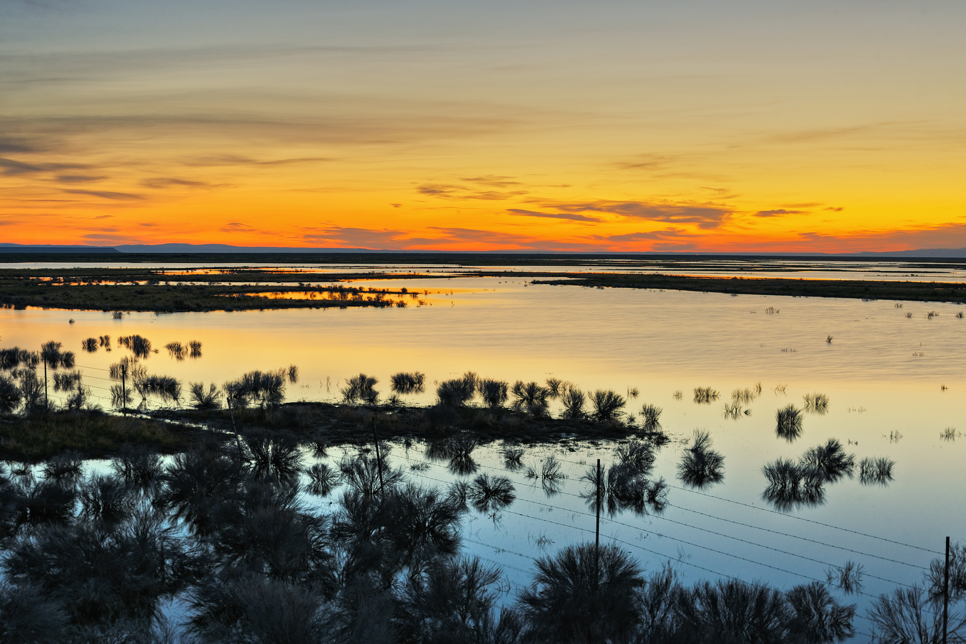 Sunrise at Malheur Lake