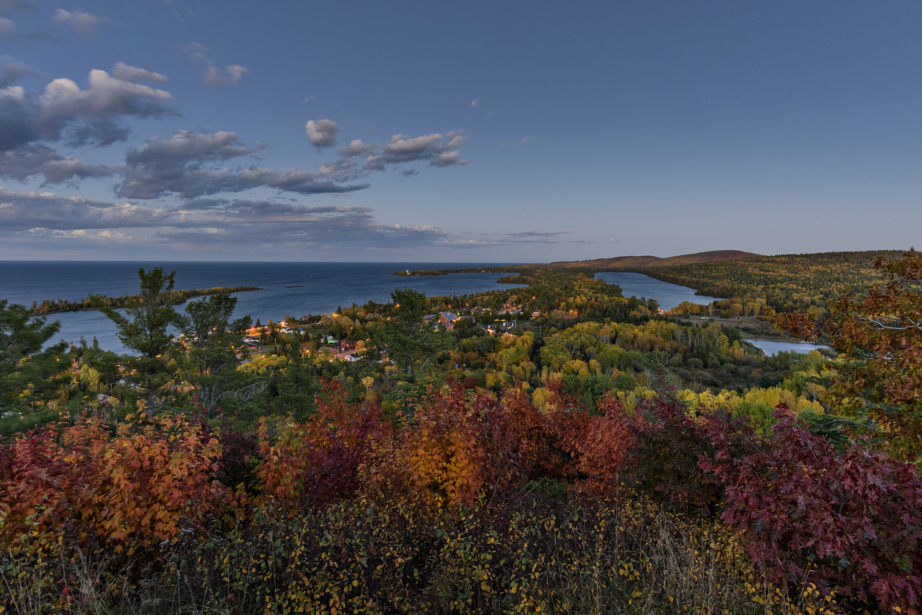 Twilight at Copper Harbor